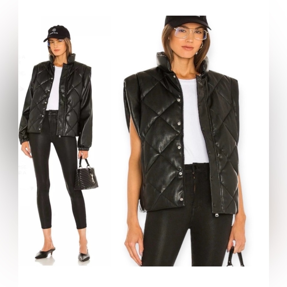 Pistola Black Quilted Jacket- vest  NWOT